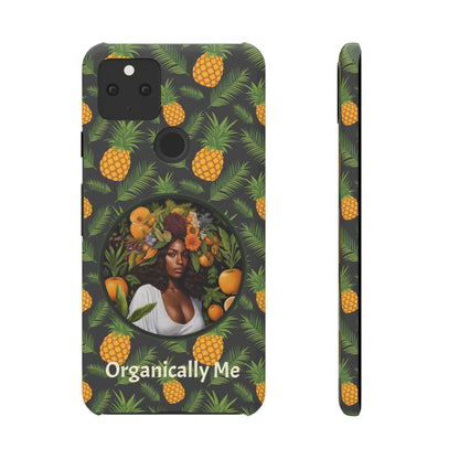 Organically Me A Pineapple Plant Garden Snap Case with Black Woman