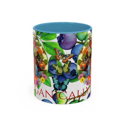 Organically Me Blueberry Bella Plant2 Garden Vegan Ceramic Plant Mug with (11oz) 8 Color Combos