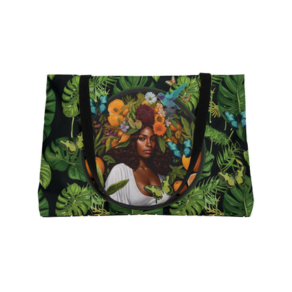 100% Organic A Fern Nadia Monstera Plant Garden Weekender Tote Bag