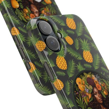Organically Me A Pineapple Plant Garden Snap Case with Black Woman