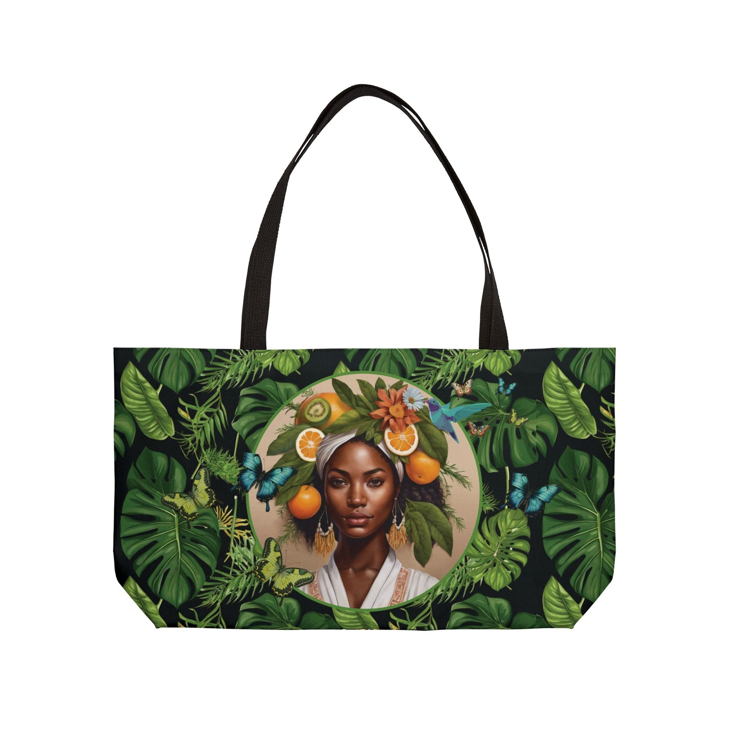 100% Organic A Fern Nadia Monstera Plant Garden Weekender Tote Bag
