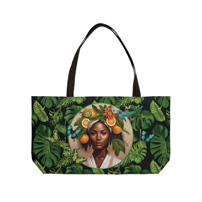 100% Organic A Fern Nadia Monstera Plant Garden Weekender Tote Bag