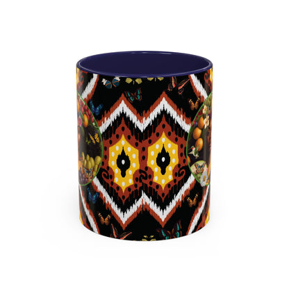 Organically Me A.1 Tribal Butterfly Plant Garden Vegan Ceramic Plant Mug with Black woman (11oz) 8 Color Combos