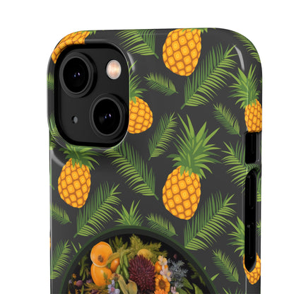 Organically Me A Pineapple Plant Garden Snap Case with Black Woman