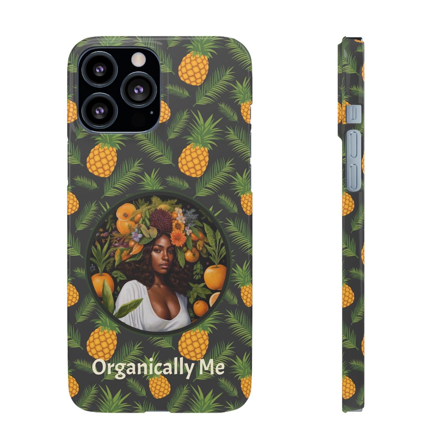 Organically Me A Pineapple Plant Garden Snap Case with Black Woman
