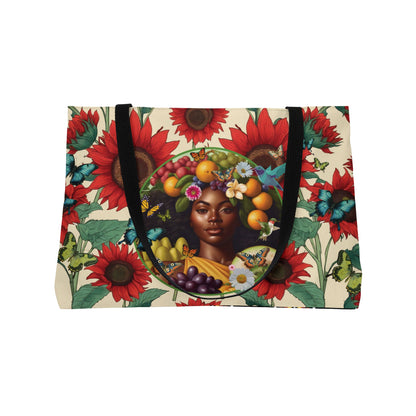 Organically Me A Tribal Butterfly Monarch Queen Karmon Plant & Garden Sunflower-themed Weekender Tote Bag