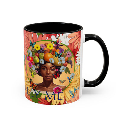 Organically Me Gerber Joy3 Plant Garden Vegan Ceramic Plant Mug with Woman (11oz) 8 Color Combos