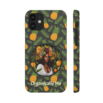 Organically Me A Pineapple Plant Garden Snap Case with Black Woman