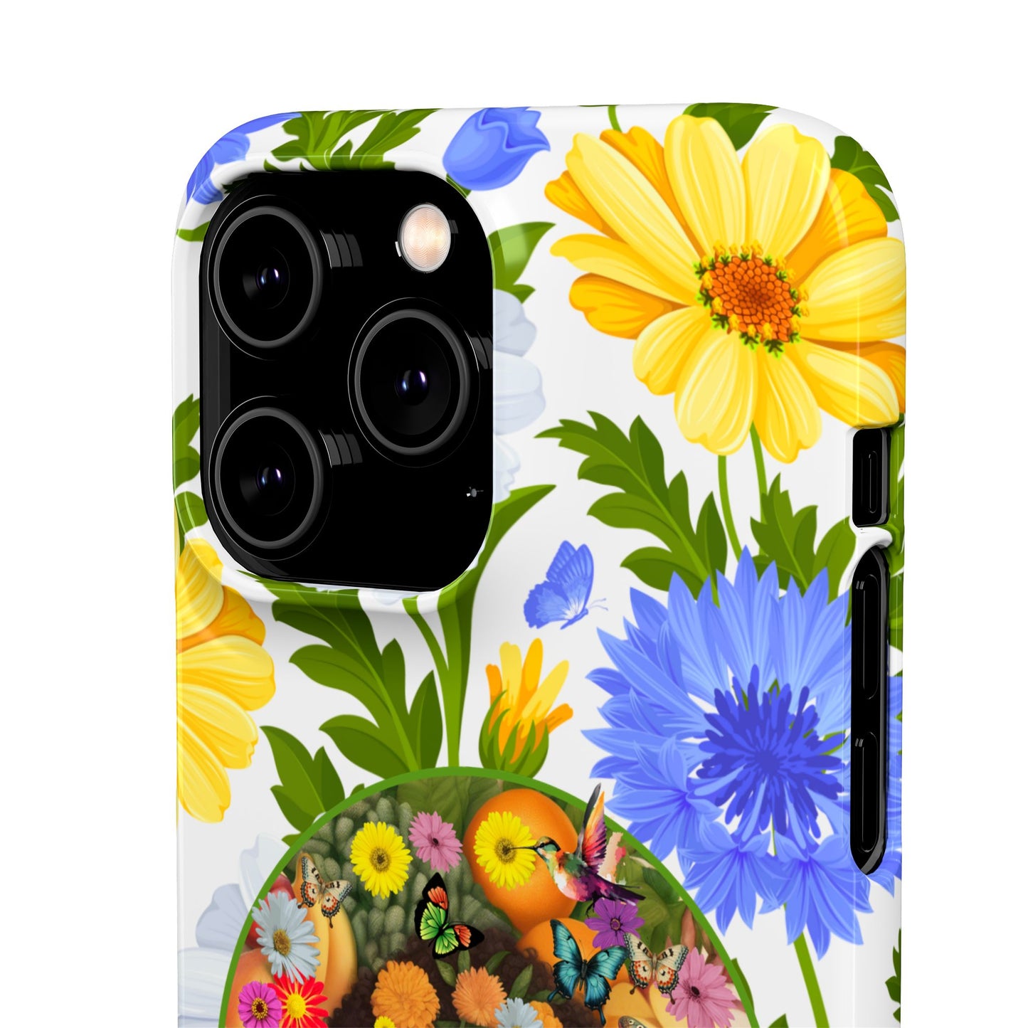 100% Organic Purple Plant Garden Snap Phone Case with Black Woman, for iPhone and Android