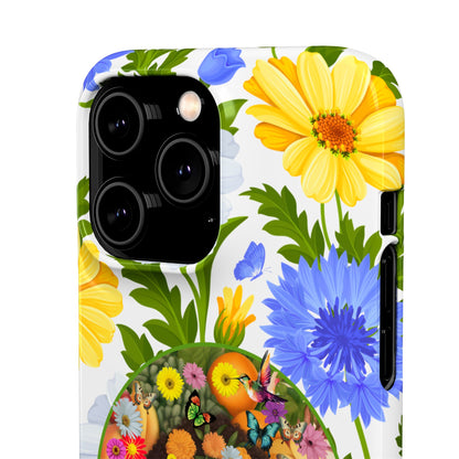 100% Organic Purple Plant Garden Snap Phone Case with Black Woman, for iPhone and Android