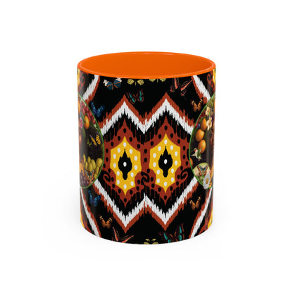 Organically Me A.1 Tribal Butterfly Plant Garden Vegan Ceramic Plant Mug with Black woman (11oz) 8 Color Combos