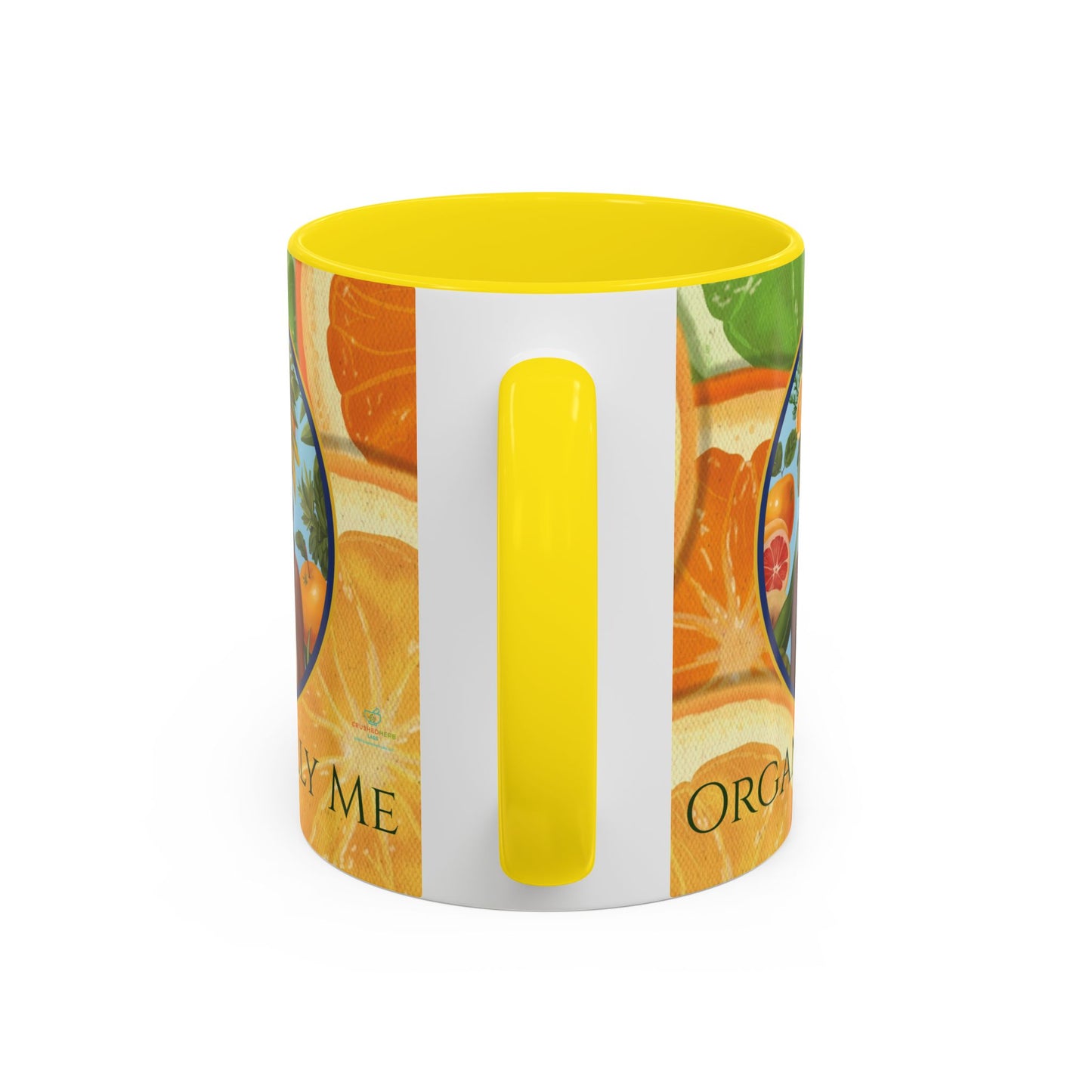 Organically Me Bright Citrus Plant Garden Vegan Ceramic Plant Mug with Black woman (11oz) 8 Color Combos