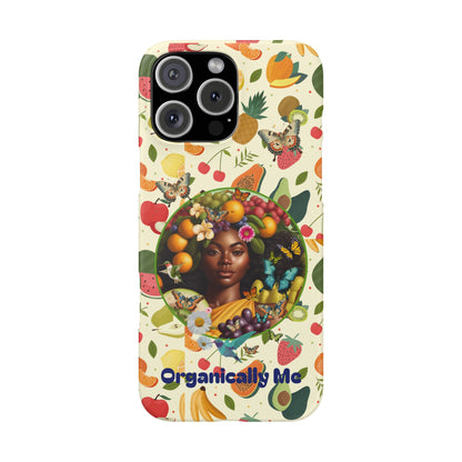 Organically Me Fruit & Veggie Queen Plant Garden Snap Phone Case with Black Woman, for iPhone and Android