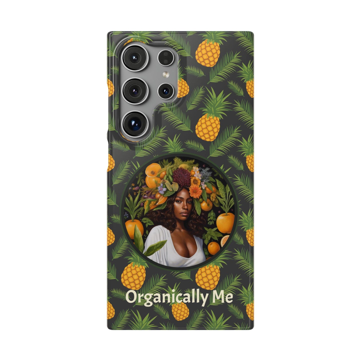 Organically Me A Pineapple Plant Garden Snap Case with Black Woman