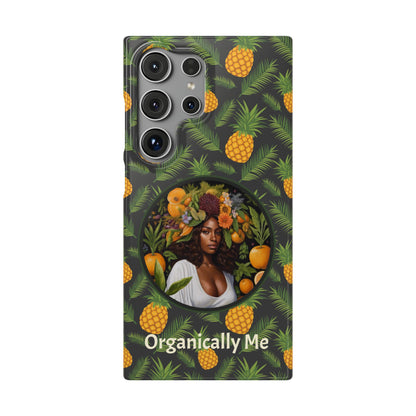 Organically Me A Pineapple Plant Garden Snap Case with Black Woman