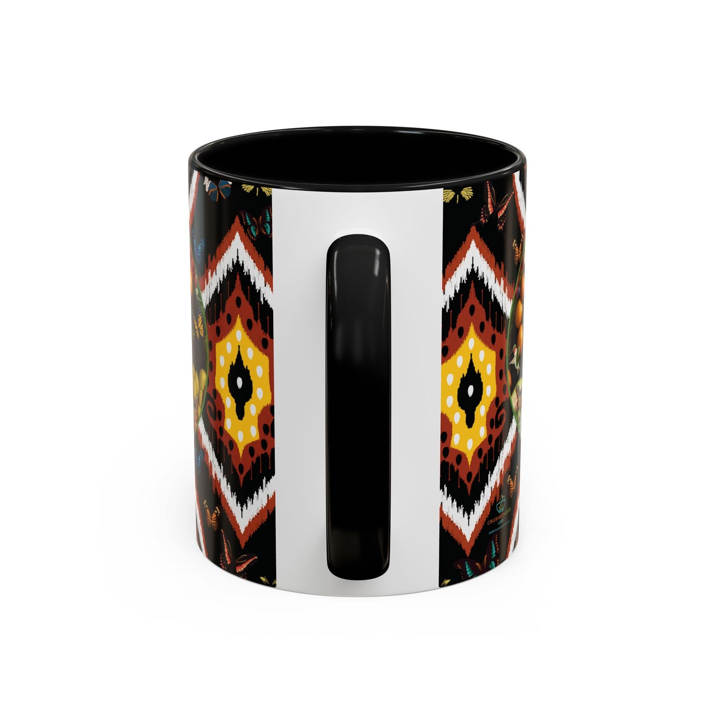 Organically Me A.1 Tribal Butterfly Plant Garden Vegan Ceramic Plant Mug with Black woman (11oz) 8 Color Combos