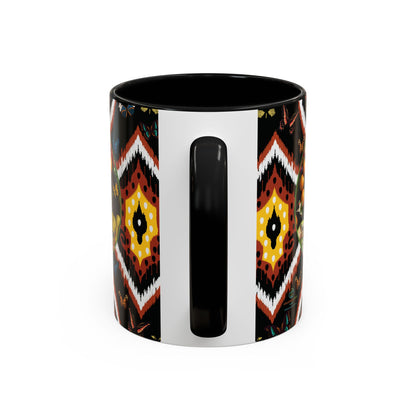 Organically Me A.1 Tribal Butterfly Plant Garden Vegan Ceramic Plant Mug with Black woman (11oz) 8 Color Combos