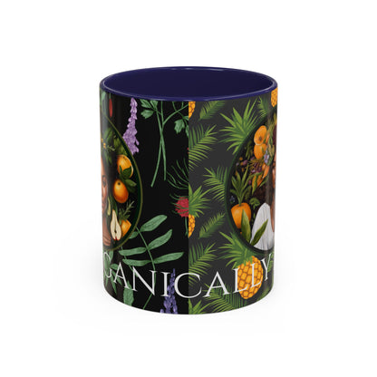 Organically Me A Pineapple Plant Garden Vegan Ceramic Plant Mug with Black woman (11oz)
