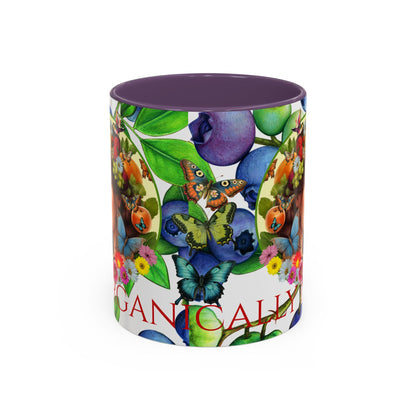 Organically Me Blueberry Bella Plant2 Garden Vegan Ceramic Plant Mug with (11oz) 8 Color Combos