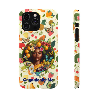 Organically Me Fruit & Veggie Queen Plant Garden Snap Phone Case with Black Woman, for iPhone and Android