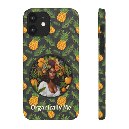 Organically Me A Pineapple Plant Garden Snap Case with Black Woman