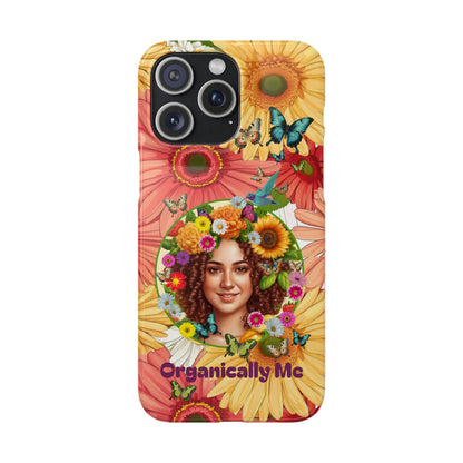 100% Organic Daisy Joy2 Plant Garden Snap Phone Case with Woman, for iPhone and Android