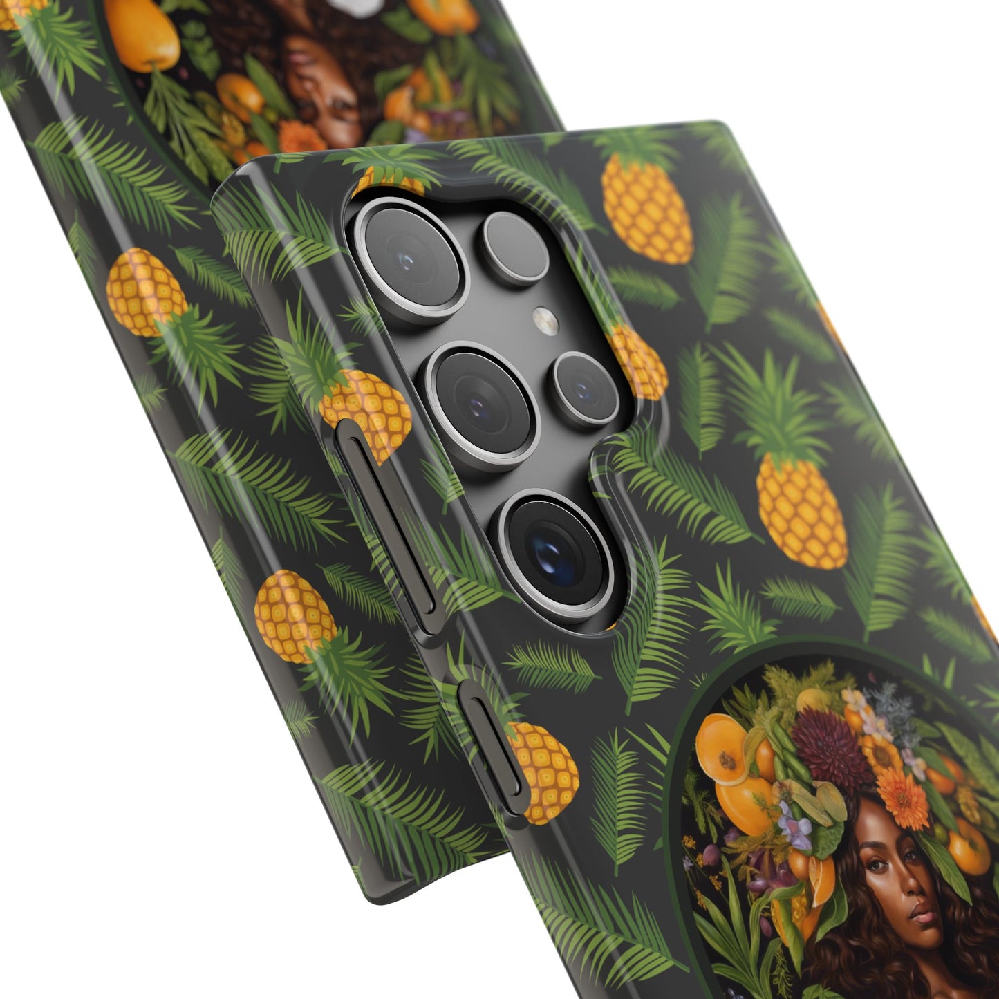 Organically Me A Pineapple Plant Garden Snap Case with Black Woman