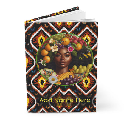 Organically Me A Tribal Butterfly Plant Garden & Vegan Hardcover Journal, Matte 150 pages, MAY BE PERSONALIZED