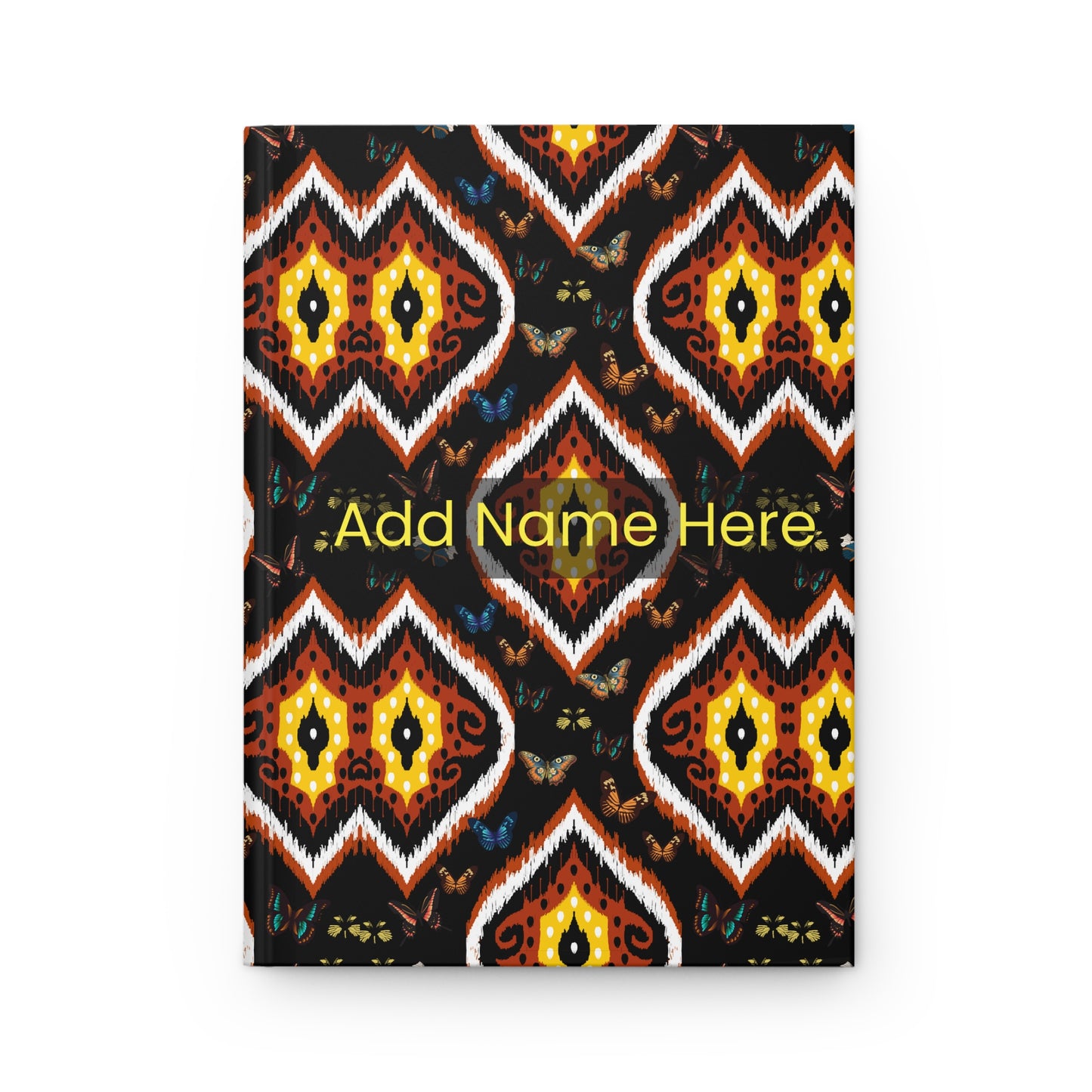 Organically Me A Tribal Butterfly3 Plant Garden & Vegan Hardcover Journal, Matte 150 pages, May be PERSONALIZED