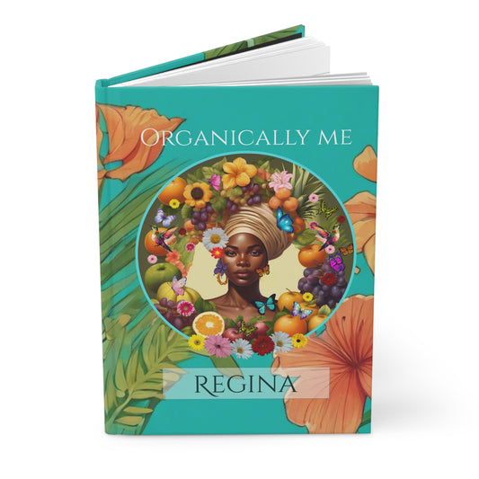Organically Me A Caribbean Regina Hibiscus Plant, Garden & Vegan Hardcover PERSONALIZABLE Journal, Matte 150 pages