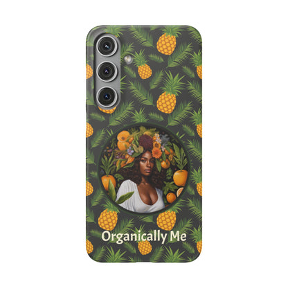 Organically Me A Pineapple Plant Garden Snap Case with Black Woman