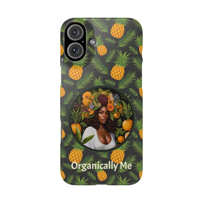 Organically Me A Pineapple Plant Garden Snap Case with Black Woman