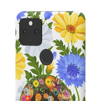100% Organic Purple Plant Garden Snap Phone Case with Black Woman, for iPhone and Android