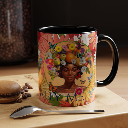 Organically Me Gerber Joy3 Plant Garden Vegan Ceramic Plant Mug with Woman (11oz) 8 Color Combos