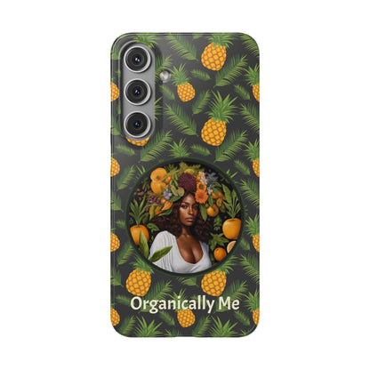 Organically Me A Pineapple Plant Garden Snap Case with Black Woman