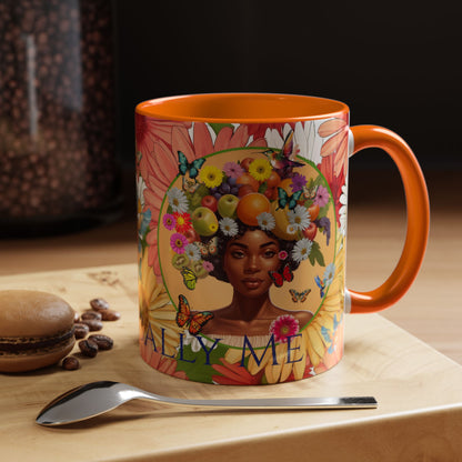 Organically Me Gerber Joy3 Plant Garden Vegan Ceramic Plant Mug with Woman (11oz) 8 Color Combos