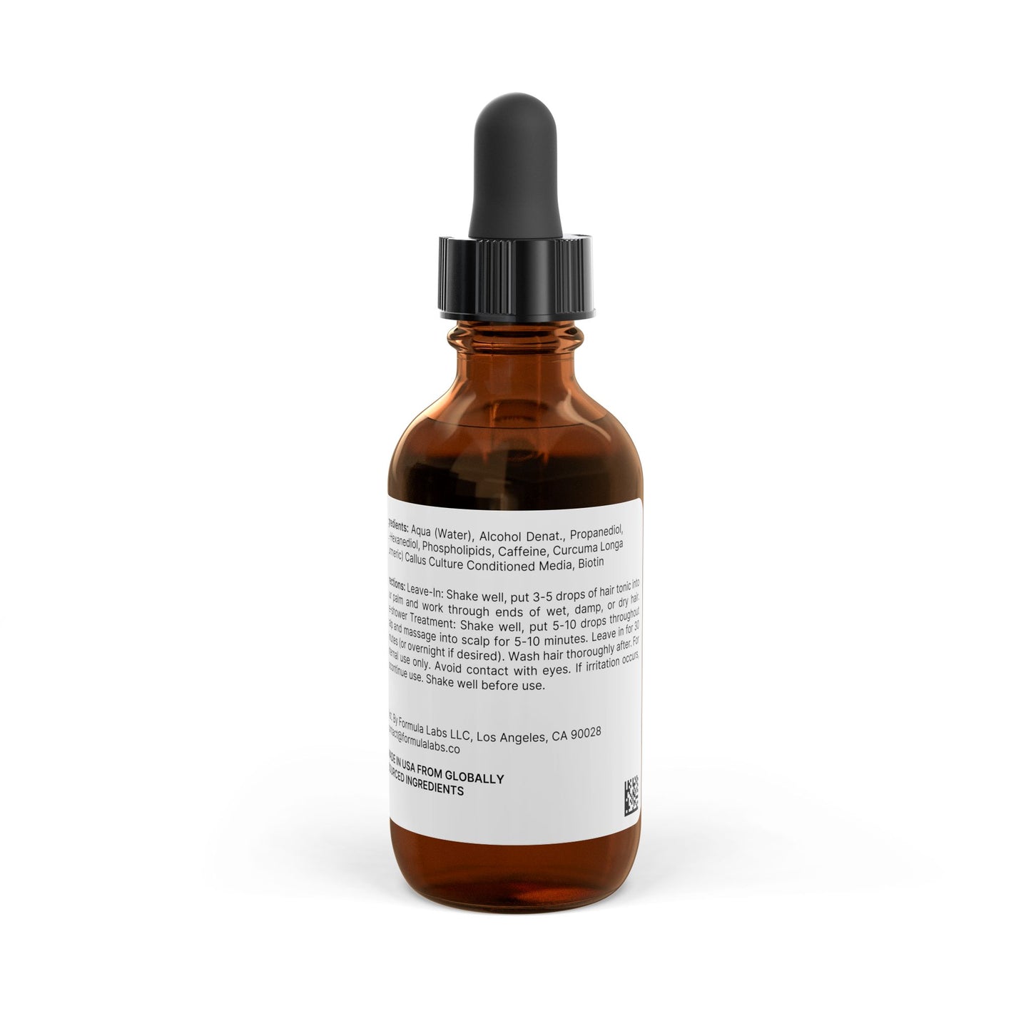 Lite Hair Growth Boost Tonic, 2oz (Rinse Out) With Biotin, Turmeric & Caffein for All Hair Types