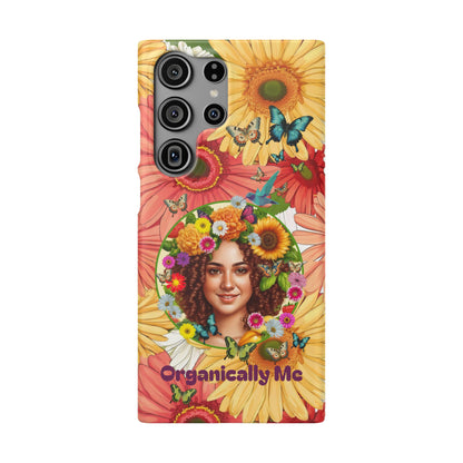 100% Organic Daisy Joy2 Plant Garden Snap Phone Case with Woman, for iPhone and Android