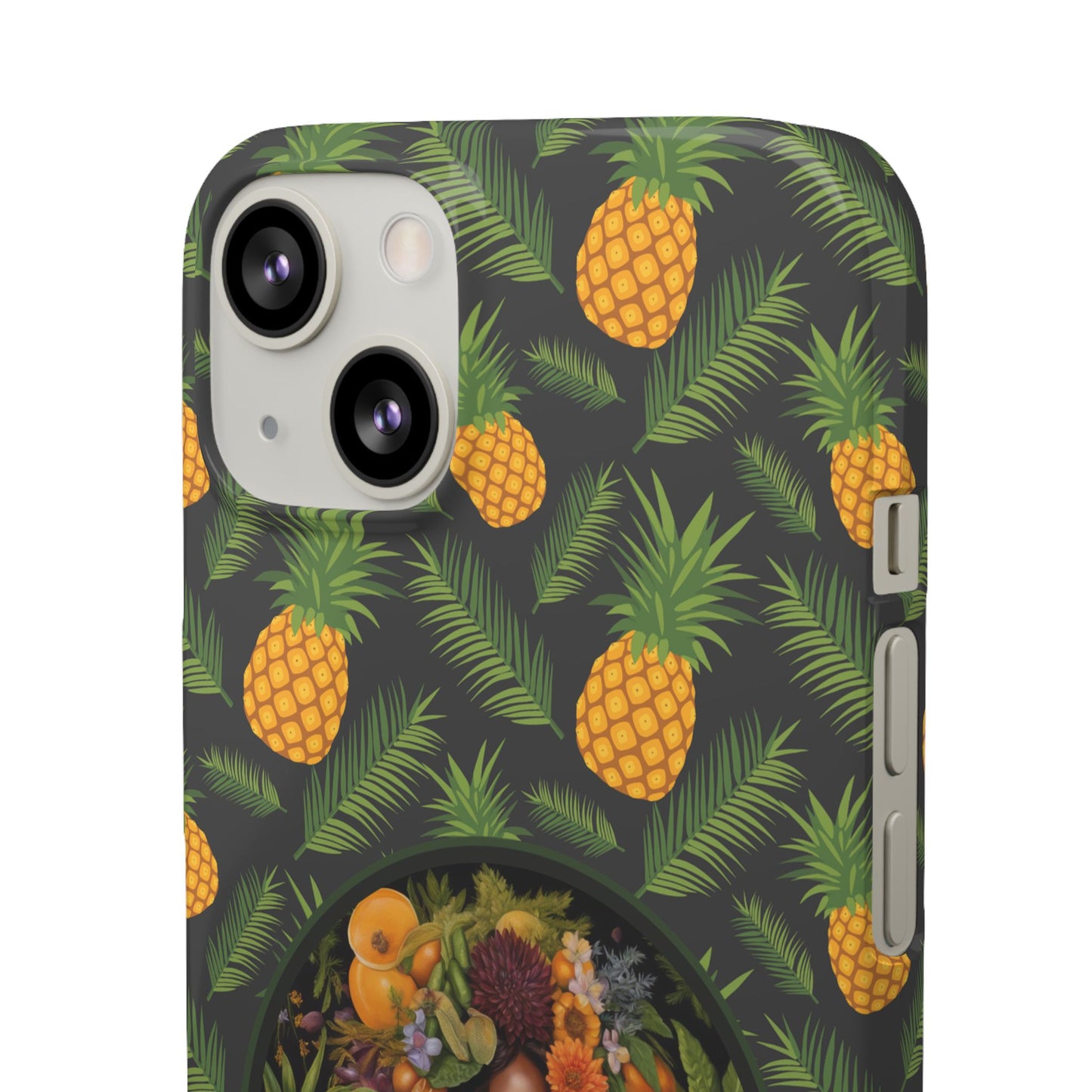 Organically Me A Pineapple Plant Garden Snap Case with Black Woman