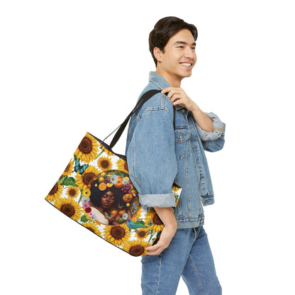 Organically Me A Tribal Butterfly Monarch Queen Karmon Plant & Garden Sunflower-themed Weekender Tote Bag