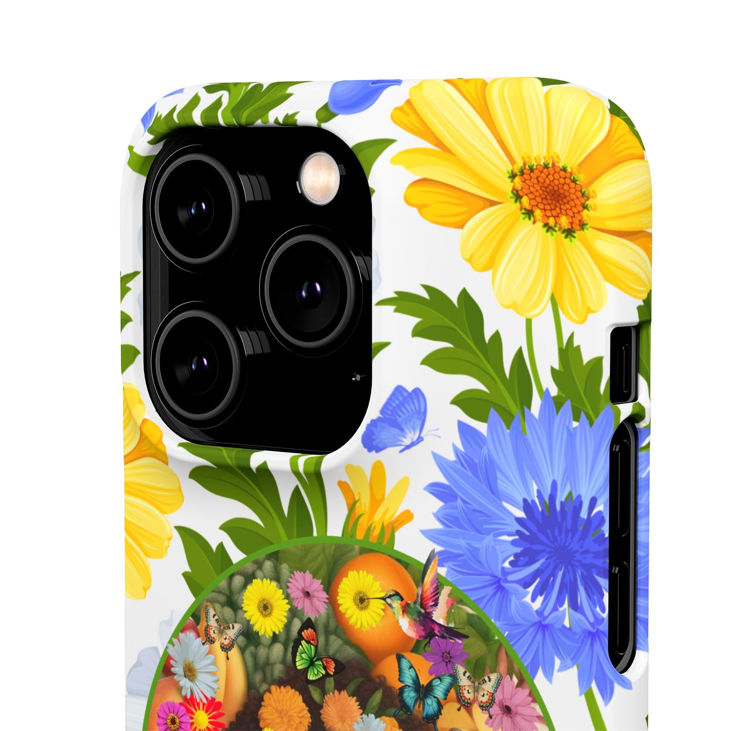 100% Organic Purple Plant Garden Snap Phone Case with Black Woman, for iPhone and Android