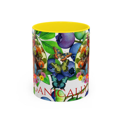 Organically Me Blueberry Bella Plant2 Garden Vegan Ceramic Plant Mug with (11oz) 8 Color Combos