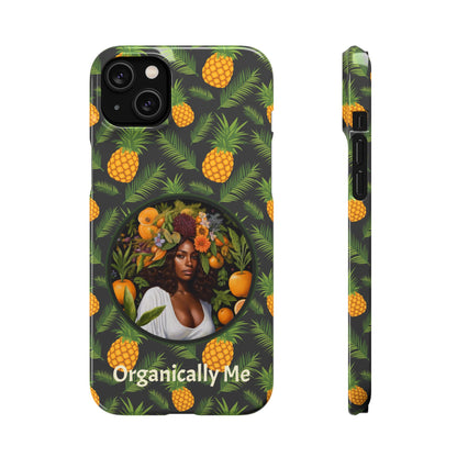 Organically Me A Pineapple Plant Garden Snap Case with Black Woman