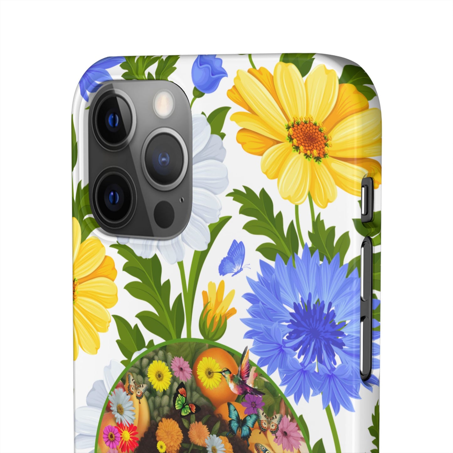 100% Organic Purple Plant Garden Snap Phone Case with Black Woman, for iPhone and Android