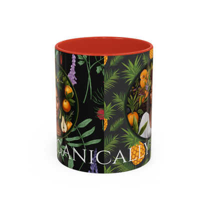 Organically Me A Pineapple Plant Garden Vegan Ceramic Plant Mug with Black woman (11oz)