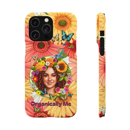 100% Organic Daisy Joy2 Plant Garden Snap Phone Case with Woman, for iPhone and Android