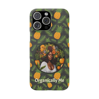 Organically Me A Pineapple Plant Garden Snap Case with Black Woman