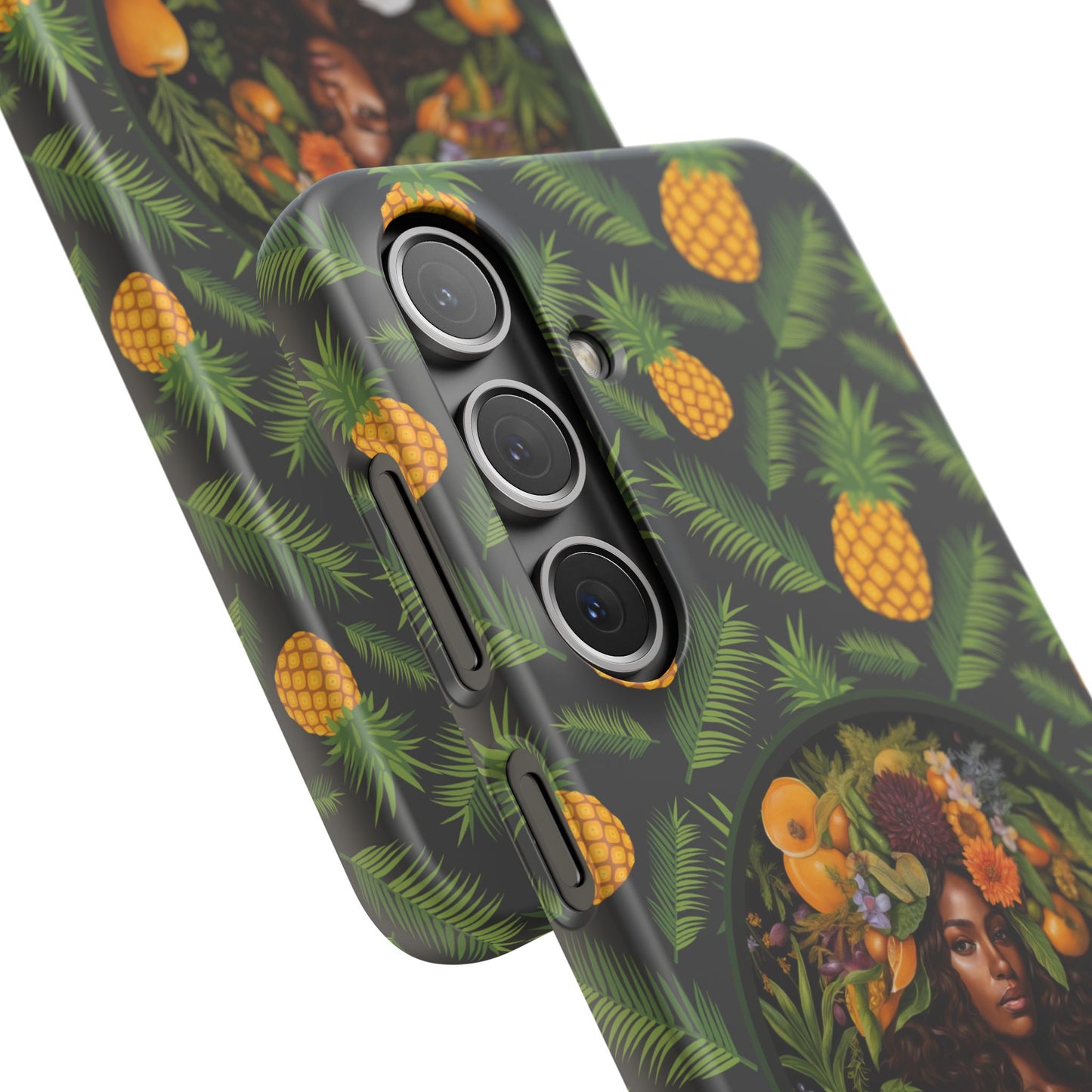 Organically Me A Pineapple Plant Garden Snap Case with Black Woman