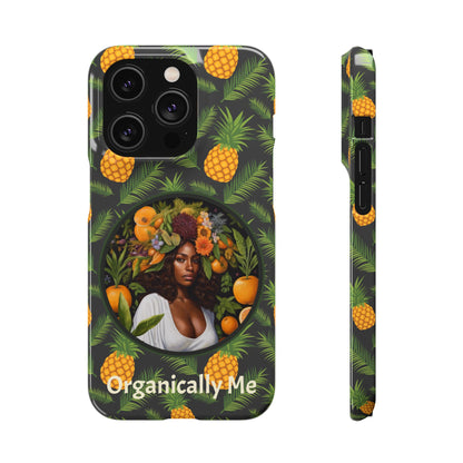 Organically Me A Pineapple Plant Garden Snap Case with Black Woman