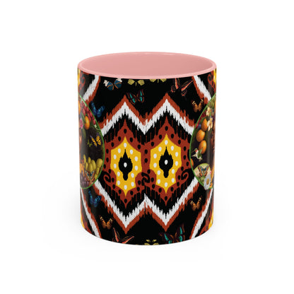 Organically Me A.1 Tribal Butterfly Plant Garden Vegan Ceramic Plant Mug with Black woman (11oz) 8 Color Combos